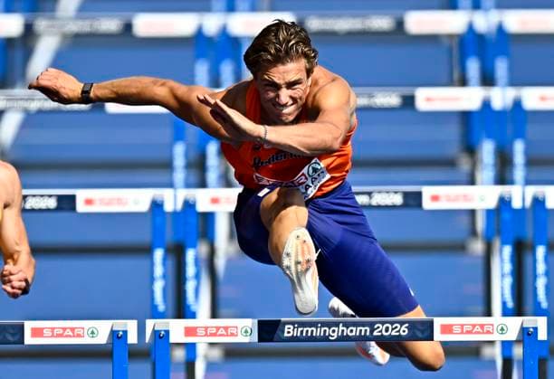 European Athletics Championships Birmingham 2026 - day 4 BIRMINGHAM, ENGLAND - AUGUST 13 : Tesselaar Jeff (NED) in action during the 110M Hurdles Decathlon on day 4 of the Birmingham 2026 European Athletics Championships on August 13, 2026 in Birmingham, England, 13 08 2026 Birmingham ENGLAND  Copyright: xTomasxSiskx