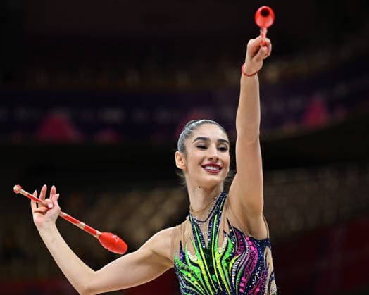 IPA87442607 - WCh Rhythmics photographed at Feste Halle Messe, Frankfurt on August 13, 2026, by Filippo Tomasi Photography during the 42nd Rhythmic gymnastics, Rhythmische Sportgymnastik, RSG World Championships, Gymnastics in Frankfurt am Main, Germany, August 13, 2026  Copyright: xFilippoxTomasi IPAxSportx xx 87442607