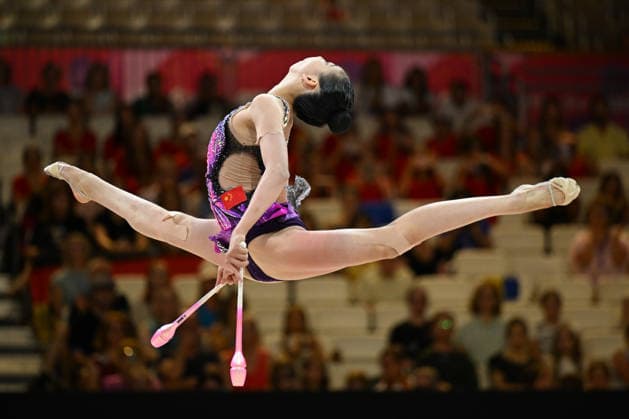 IPA87442615 - WCh Rhythmics photographed at Feste Halle Messe, Frankfurt on August 13, 2026, by Filippo Tomasi Photography during the 42nd Rhythmic gymnastics, Rhythmische Sportgymnastik, RSG World Championships, Gymnastics in Frankfurt am Main, Germany, August 13, 2026  Copyright: xFilippoxTomasi IPAxSportx xx 87442615