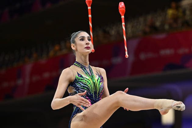 IPA87442621 - WCh Rhythmics photographed at Feste Halle Messe, Frankfurt on August 13, 2026, by Filippo Tomasi Photography during the 42nd Rhythmic gymnastics, Rhythmische Sportgymnastik, RSG World Championships, Gymnastics in Frankfurt am Main, Germany, August 13, 2026  Copyright: xFilippoxTomasi IPAxSportx xx 87442621
