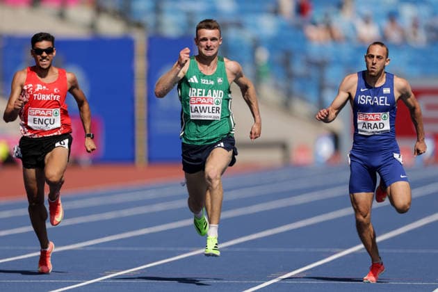 2026 European Athletics Championships, Alexander Stadium, Birmingham, England 13 8 2026 Men™s 200m Heats Ireland™s Marcus Lawler on the way to finishing fifth Marcus Lawler on the way to finishing fifth 13 8 2026  Copyright: xx 0U6A0693