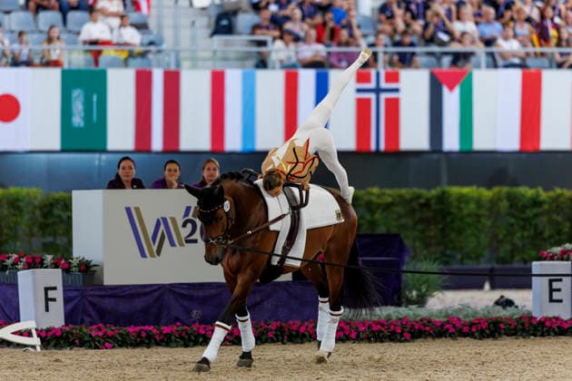 AACHEN - FEI World Championships 2026, AACHEN - FEI World Championships 2026 LAYHER Alica (GER), FBW Candy FEI Vaulting World Championship, WM, Weltmeisterschaft Individual Female Aachen, Reitstadion Soers 13. August 2026 - *** Aachen FEI World Championships 2026, Aachen FEI World Championships 2026 LAYHER Alica GER, FBW Candy FEI Vaulting World Championship Individual Female Aachen, Soers Equestrian Stadium, August 13, 2026