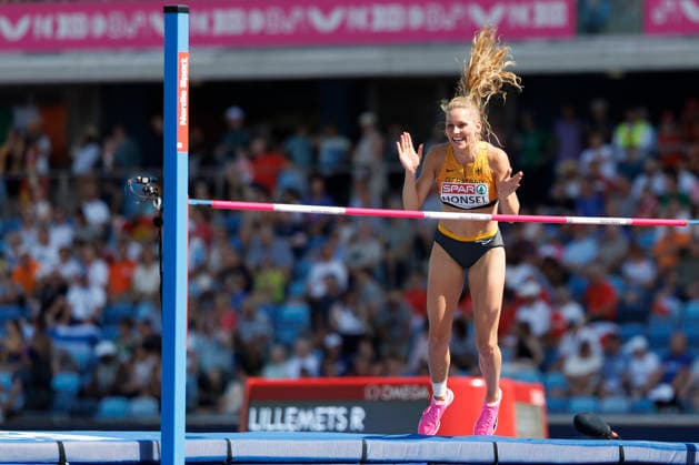 BIRMINGHAM, GREAT BRITAIN - AUGUST 13, 2026: Christina HONSEL (GER Germany) competing in the high jump qualification during the European Athletics Championships at Alexander Stadium on August 13, 2026 in Birmingham, Great Britain. Great Britain Copyright: xAxelxKohringx