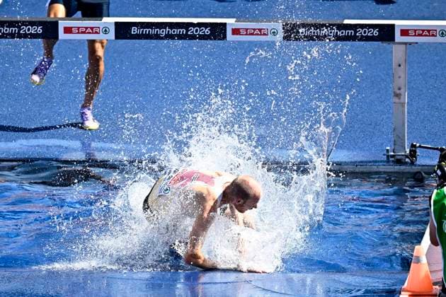 European Athletics Championships Birmingham 2026 - day 4 BIRMINGHAM, ENGLAND - AUGUST 13 : Van De Velde Tim (BEL) in action during the 3000M Steeplechase Men Round 1 Heat 1 on day 4 of the Birmingham 2026 European Athletics Championships on August 13, 2026 in Birmingham, England, 13 08 2026 Birmingham ENGLAND  Copyright: xTomasxSiskx