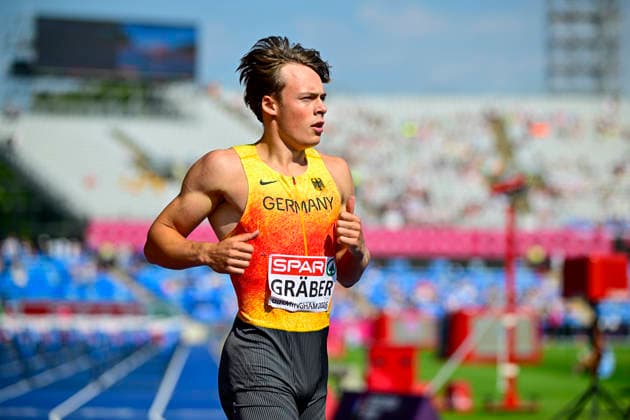 Amadeus GRAEBER (Germany, Eintracht Frankfurt, 100m DECATHLON Men) GBR, European Athletics Championships, Athletics, 13.08.2026, GBR, European Athletics Championships, Athletics, 13.08.2026, Birmingham *** Amadeus GRAEBER Germany, Eintracht Frankfurt, Men s 100m Decathlon GBR, European Athletics Championships, Athletics, August 13, 2026, GBR, European Athletics Championships, Athletics, August 13, 2026, Birmingham Copyright: xEibnerxPressefoto JanxPapenfussx EP_JPS