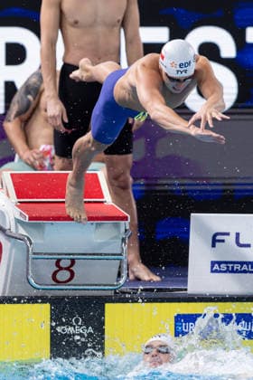 European Aquatics Championships Swimming Day 4 Michal Chmielewski during European Aquatics Championships Swimming Day 4 in Paris, France, on August 13, 2026 Paris France  Copyright: xFotoxOlimpikx originalFilename:jastrzebowski-european260813_npNTK.jpg