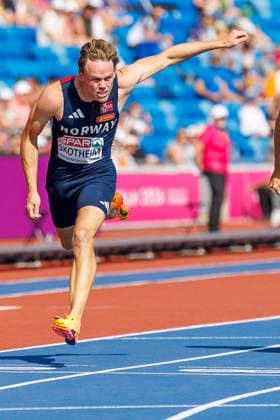 BIRMINGHAM, GREAT BRITAIN - AUGUST 13, 2026: Sander SKOTHEIM (NOR Norway) competing in the 110m hurdles of the decathlon during the European Athletics Championships at Alexander Stadium on August 13, 2026 in Birmingham, Great Britain. Great Britain Copyright: xAxelxKohringx