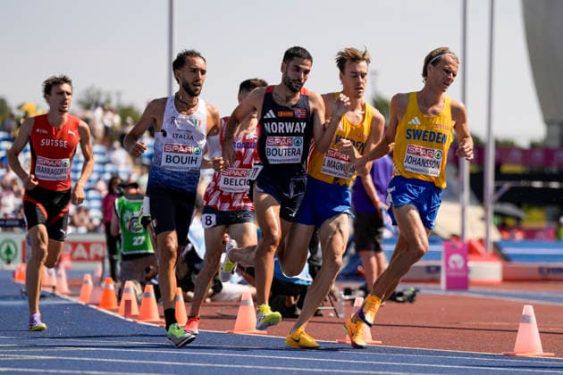 EM i friidrett utendors 2026 - Dag 4 Birmingham, England 20260813. Jacob Boutera (NOR), Leo Magnusson og Vidar Johansson i ovelsen 3000 meter hinder menn forsokunder EM i friidrett 2026 pa Alexander Stadium i Birmingham torsdag. Foto: Beate Oma Dahle NTB Birmingham England EDITORIAL USE ONLY. RESTRICTED USE FOR BETTING COMPANIES Ref:_SPOGxPVIVdTXMA.jpg *** 2026 European Outdoor Athletics Championships, Day 4, Birmingham, England, August 13, 2026: Jacob Boutera (NOR), Leo Magnusson and Vidar Johansson in the men’s 3,000-meter steeplechase preliminary round at the 2026 European Athletics Championships at Alexander Stadium in Birmingham on Thursday. Photo: Beate Oma Dahle, NTB, Birmingham, England. EDITORIAL USE ONLY. RESTRICTED USE FOR BETTING COMPANIES.  Copyright: xBeatexOmaxDahlex xNTBx
