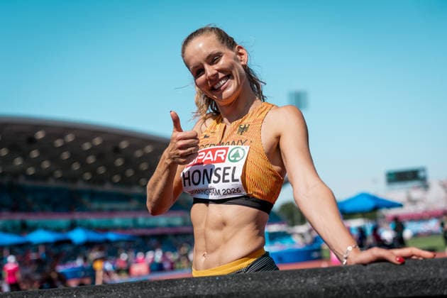 Christina Honsel (TV Wattenscheid 01, Hochsprung Frauen), GBR, Leichtathletik, Athletics, European Athletics Championships 2026, Leichtathletik Europameisterschaft 2026, Birmingham 2026, 09.08.2026, GBR, Leichtathletik, Athletics, European Athletics Championships 2026, Leichtathletik Europameisterschaft 2026, Birmingham 2026, 09.08.2026 Birmingham *** Christina Honsel, TV Wattenscheid 01, Women s High Jump, GBR, Track and Field, Athletics, 2026 European Athletics Championships, 2026 European Track and Field Championships, Birmingham 2026, August 9, 2026, GBR, Track and Field, Athletics, 2026 European Athletics Championships, 2026 European Track and Field Championships, Birmingham 2026, August 9, 2026, Birmingham Copyright: xStefanxMayerx EP_SMR