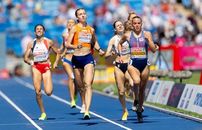 BIRMINGHAM - Femke Broeders-Bol in action in the 800-meter semi-final on the fourth day of the European Athletics Championships. IRIS VAN DEN BROEK ANP xVIxANPxSportx xxANPxIVx 565384367 originalFilename: 565384367.jpg