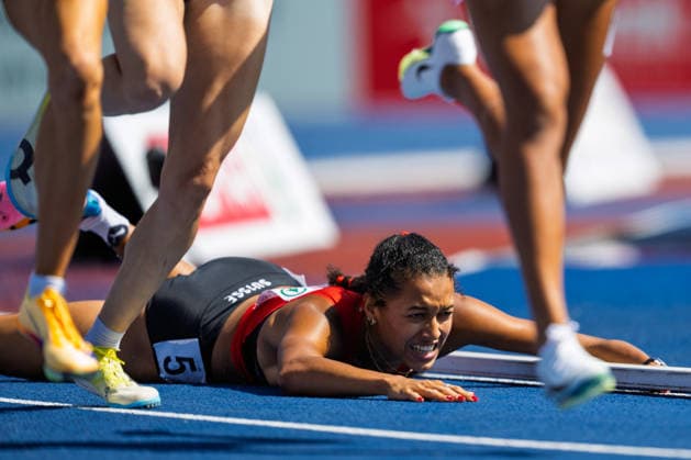 BIRMINGHAM, UNITED KINGDOM - AUGUST 13: Audrey Werro of Switzerland competes in the Women s 800m Semi Final during the European Athletics Championships at Alexander Stadium on August 13, 2026 in Birmingham, United Kingdom. England United Kingdom Copyright: xBEAUTIFULxSPORTS TobiasxLacknerx