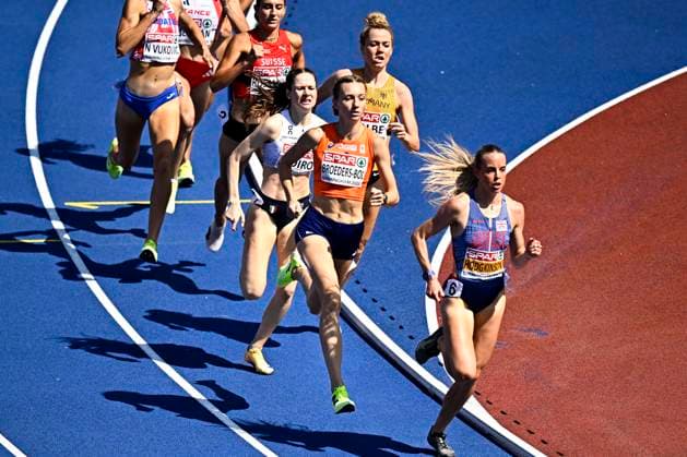European Athletics Championships Birmingham 2026 - day 4 BIRMINGHAM, ENGLAND - AUGUST 13 : Broeders-Bol Femke (NED), Hodgkinson Keely (GBR) in action during the 800m Women Semi-final on day 4 of the Birmingham 2026 European Athletics Championships on August 13, 2026 in Birmingham, England, 13 08 2026 Birmingham ENGLAND  Copyright: xTomasxSiskx