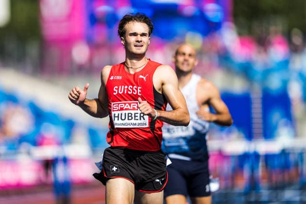 European Athletics Championships; Birmingham, 13.08.2026 BIRMINGHAM, UNITED KINGDOM - AUGUST 13: Andrin Huber (Switzerland) in the 110 m hurdles of the mens decathlon on August 13, 2026 in Birmingham, United Kingdom. *** European Athletics Championships, Birmingham, August 13, 2026 BIRMINGHAM, UNITED KINGDOM AUGUST 13 Andrin Huber of Switzerland in the 110-meter hurdles event of the men s decathlon on August 13, 2026, in Birmingham, United Kingdom Copyright: xBEAUTIFULxSPORTS UlfxSchillerx