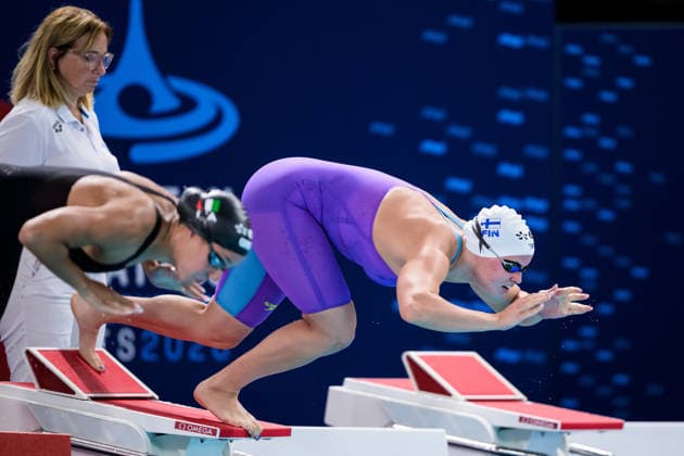260813 Jenna Pulkkinen of Finland competes in women™s 200 meters breaststroke swimming heats during day 14 of the 2026 European Aquatics Championships on August 13, 2026 in Saint-Denis. Photo: Joel Marklund BILDBYRAN kod JM JM0841 bbeng simning swimming svomming 2026 european aquatics championships em dam *** August 13, 2026: Jenna Pulkkinen of Finland competes in the women’s 200-meter breaststroke heats on Day 14 of the 2026 European Aquatics Championships in Saint Denis. 2026 in Saint Denis. Photo by Joel Marklund. BILDBYRAN code JM JM0841 bbeng swimming 2026 European Aquatics Championships women’s  Copyright: JOELxMARKLUND BB260813JM122