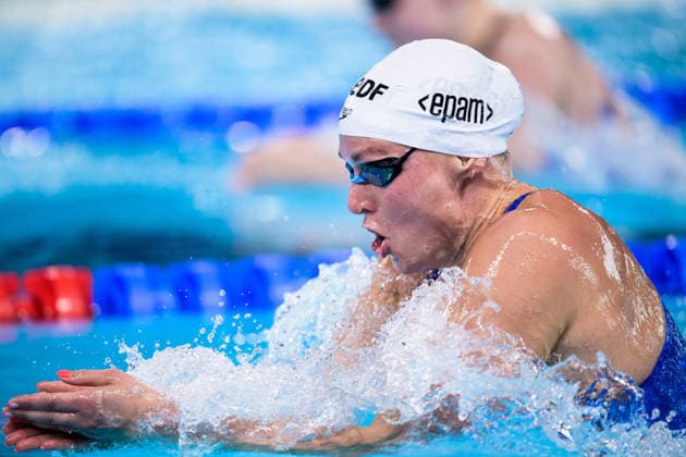 260813 Jenna Laukkanen of Finland competes in women™s 200 meters breaststroke swimming heats during day 14 of the 2026 European Aquatics Championships on August 13, 2026 in Saint-Denis. Photo: Joel Marklund BILDBYRAN kod JM JM0841 bbeng simning swimming svomming 2026 european aquatics championships em dam *** August 13, 2026: Jenna Laukkanen of Finland competes in the women’s 200-meter breaststroke heats during Day 14 of the 2026 European Aquatics Championships on August 13, 2026 in Saint-Denis. Photo by Joel Marklund. BILDBYRAN code JM JM0841 bbeng swimming 2026 European Aquatics Championships women’s  Copyright: JOELxMARKLUND BB260813JM124