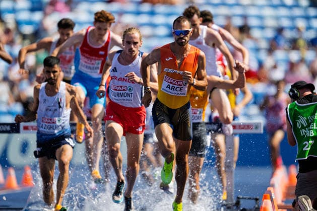 BIRMINGHAM, UNITED KINGDOM - AUGUST 13: Daniel Arce of Spain competes in the Men s 3000m Steeplechase during the European Athletics Championships at Alexander Stadium on August 13, 2026 in Birmingham, United Kingdom. England United Kingdom Copyright: xBEAUTIFULxSPORTS TobiasxLacknerx