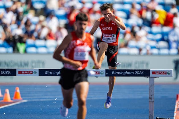 BIRMINGHAM, UNITED KINGDOM - AUGUST 13: Camilo Irarragorri of Switzerland competes in the Men s 3000m Steeplechase during the European Athletics Championships at Alexander Stadium on August 13, 2026 in Birmingham, United Kingdom. England United Kingdom Copyright: xBEAUTIFULxSPORTS TobiasxLacknerx