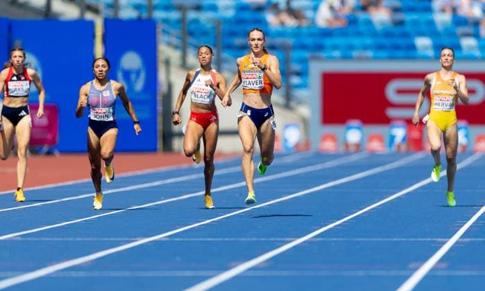 BIRMINGHAM - Lieke Klaver in action in the 400-meter semi-final on the fourth day of the European Athletics Championships. IRIS VAN DEN BROEK ANP xVIxANPxSportx xxANPxIVx 565385782 originalFilename: 565385782.jpg
