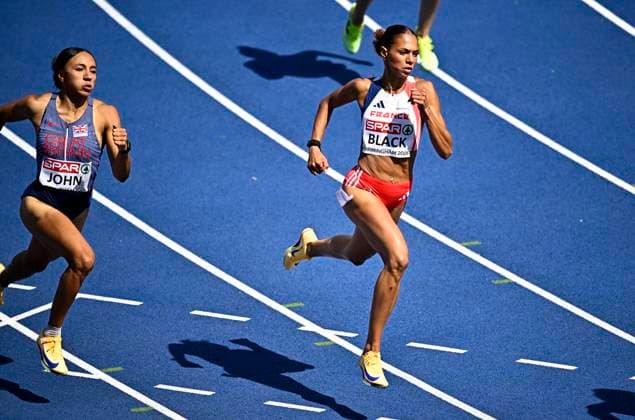 European Athletics Championships Birmingham 2026 - day 4 BIRMINGHAM, ENGLAND - AUGUST 13 : Black Isabelle (FRA) in action during the 400m Women Semi-final on day 4 of the Birmingham 2026 European Athletics Championships on August 13, 2026 in Birmingham, England, 13 08 2026 Birmingham ENGLAND  Copyright: xTomasxSiskx