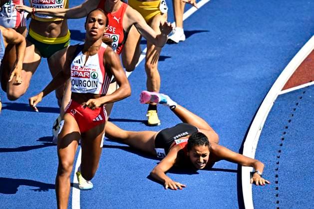 European Athletics Championships Birmingham 2026 - day 4 BIRMINGHAM, ENGLAND - AUGUST 13 : Bourgoin Anaïs (FRA), Werro Audrey (SUI) in action during the 800m Women Semi-final on day 4 of the Birmingham 2026 European Athletics Championships on August 13, 2026 in Birmingham, England, 13 08 2026 Birmingham ENGLAND  Copyright: xTomasxSiskx