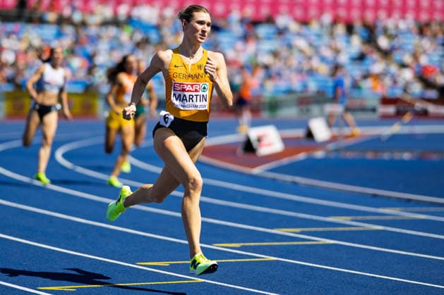 BIRMINGHAM, UNITED KINGDOM - AUGUST 13: Johanna Martin of Germany competes in the Women s 400m during the European Athletics Championships at Alexander Stadium on August 13, 2026 in Birmingham, United Kingdom. England United Kingdom Copyright: xBEAUTIFULxSPORTS TobiasxLacknerx