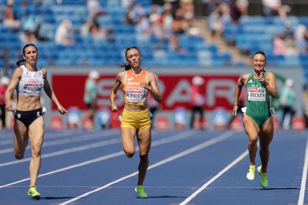 2026 European Athletics Championships, Alexander Stadium, Birmingham, England 13 8 2026 Women™s 400m Semi-Final Ireland™s Sophie Becker on her way to finishing eighth Sophie Becker on her way to finishing eighth 13 8 2026  Copyright: xx 0U6A1083_1