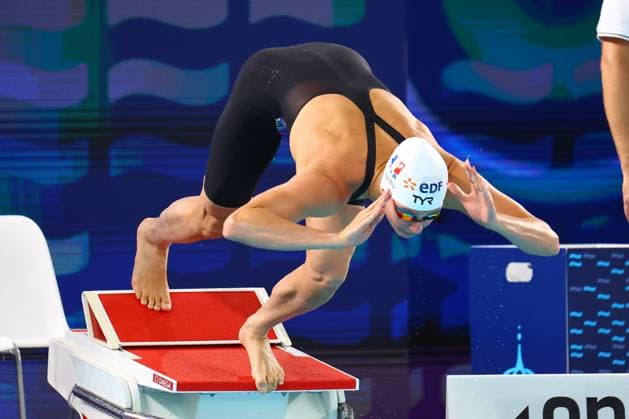 Championnat d Europe de natation PHOTOPQR LE COURRIER PICARD Haslin ; Saint Denis ; 13 08 2026 ; 13 08 26 Championnat d Europe de natation Marie Wattel 100m papillon series Photo Fred Haslin European Swimming Championships at the Greater Paris Metropolis Olympic Aquatics Centre in Paris Saint Denis 93 France  Copyright: xPHOTOPQR LExCOURRIERxPICARD MAXPxHaslinx 20260813LCP5063 20260813LCP5063