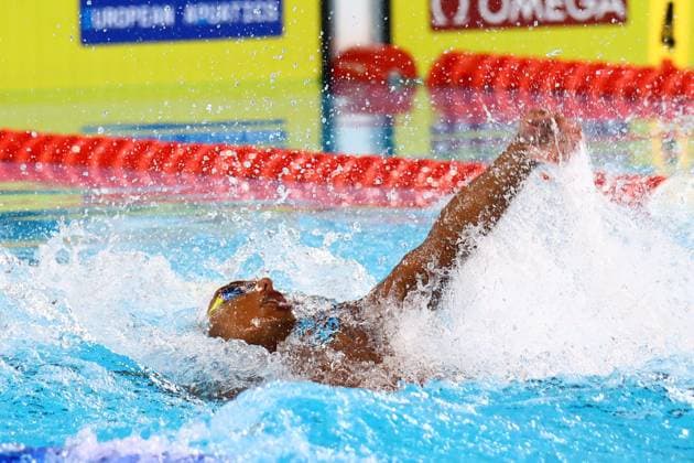 Championnat d Europe de natation PHOTOPQR LE COURRIER PICARD Haslin ; Saint Denis ; 13 08 2026 ; 13 08 26 Championnat d Europe de natation Yohann Ndoye Brouard 50m dos series Photo Fred Haslin European Swimming Championships at the Greater Paris Metropolis Olympic Aquatics Centre in Paris Saint Denis 93 France  Copyright: xPHOTOPQR LExCOURRIERxPICARD MAXPxHaslinx 20260813LCP5077 20260813LCP5077