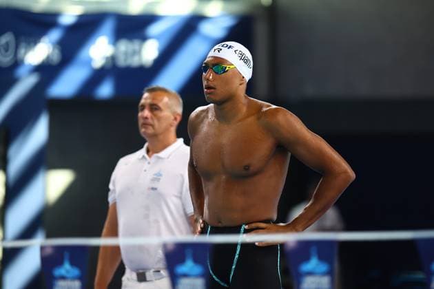 Championnat d Europe de natation PHOTOPQR LE COURRIER PICARD Haslin ; Saint Denis ; 13 08 2026 ; 13 08 26 Championnat d Europe de natation Yohann Ndoye Brouard 50m dos series Photo Fred Haslin European Swimming Championships at the Greater Paris Metropolis Olympic Aquatics Centre in Paris Saint Denis 93 France  Copyright: xPHOTOPQR LExCOURRIERxPICARD MAXPxHaslinx 20260813LCP5078 20260813LCP5078