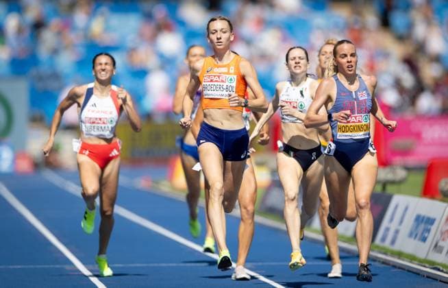 BIRMINGHAM - Femke Broeders-Bol in action in the 800-meter semi-final on the fourth day of the European Athletics Championships. IRIS VAN DEN BROEK ANP xVIxANPxSportx xxANPxIVx 565387233 originalFilename: 565387233.jpg