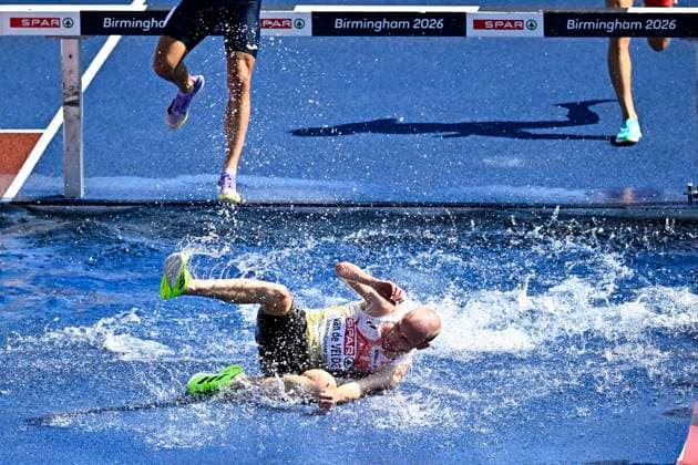 European Athletics Championships Birmingham 2026 - day 4 BIRMINGHAM, ENGLAND - AUGUST 13 : Van De Velde Tim (BEL) in action during the 3000M Steeplechase Men Round 1 Heat 1 on day 4 of the Birmingham 2026 European Athletics Championships on August 13, 2026 in Birmingham, England, 13 08 2026 Birmingham ENGLAND  Copyright: xTomasxSiskx