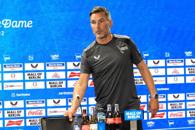 13.08.2026, DEU GER, Fussball , 2.Fussballbundesliga, Saison 2026 2027), Sportforum, Hertha BSC, Pressekonferenz Cheftrainer Stefan Leitl (Hertha BSC Berlin) 2. Liga: DFB DFL regulations prohibit any use of photographs as image sequences and or quasi-video) Berlin Sportforum Berlin Deutschland *** August 13, 2026, Germany, Soccer, 2. Bundesliga, 2026–2027 Season, Sportforum, Hertha BSC, Press Conference with Head Coach Stefan Leitl, Hertha BSC Berlin, 2nd Division, DFB and DFL regulations prohibit any use of photographs as image sequences and or quasi-video, Berlin Sportforum, Berlin, Germany Copyright: xNordphotox xEnglerx