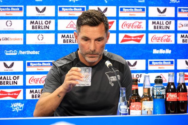 13.08.2026, DEU GER, Fussball , 2.Fussballbundesliga, Saison 2026 2027), Sportforum, Hertha BSC, Pressekonferenz Cheftrainer Stefan Leitl (Hertha BSC Berlin) 2. Liga: DFB DFL regulations prohibit any use of photographs as image sequences and or quasi-video) Berlin Sportforum Berlin Deutschland *** August 13, 2026, Germany, Soccer, 2. Bundesliga, 2026–2027 Season, Sportforum, Hertha BSC, Press Conference with Head Coach Stefan Leitl, Hertha BSC Berlin, 2nd Division, DFB and DFL regulations prohibit any use of photographs as image sequences and or quasi-video, Berlin Sportforum, Berlin, Germany Copyright: xNordphotox xEnglerx