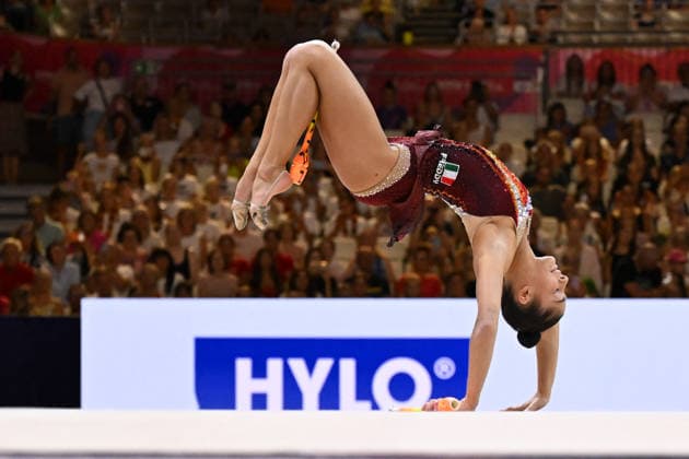OTHER - Gymnastics - 42nd Rhythmic gymnastics, Rhythmische Sportgymnastik, RSG World Championships Photo by IPA ABACAPRESS.COM87446449 - Sofia RAFFAELI (ITA) in the cubs category at the 42nd Rhythmic Gymnastics World Championships, held in Frankfurt am Main, Germany, on August 13, 2026 Frankfurt am Main Germany  Copyright: xIPAxSport ABACAx