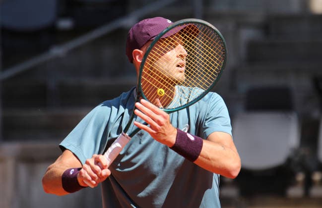 Tennisturnier Ladies & Gents am Hamburger Rothenbaum: Rudolf Molleker (Deutschland). *** Ladies and Men s Tennis Tournament at Rothenbaum in Hamburg, Rudolf Molleker, Germany
