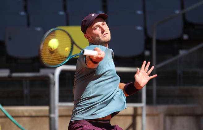 Tennisturnier Ladies & Gents am Hamburger Rothenbaum: Rudolf Molleker (Deutschland). *** Ladies and Men s Tennis Tournament at Rothenbaum in Hamburg, Rudolf Molleker, Germany