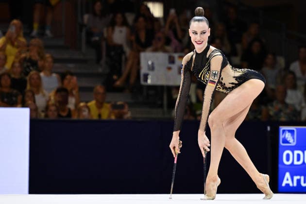 IPA87447359 - Darja VARFOLOMEEV (GER) performing her Cubs routine during the 42nd Rhythmic gymnastics, Rhythmische Sportgymnastik, RSG World Championships in Frankfurt am Main, Germany, on August 13, 2026  Copyright: xFilippoxTomasi IPAxSportx xx 87447359