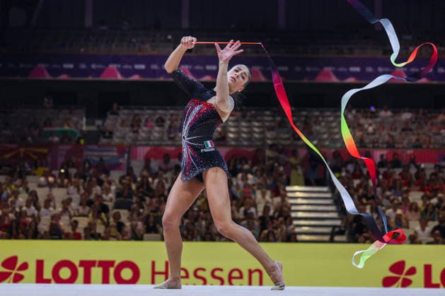 OTHER - Gymnastics - 42nd Rhythmic gymnastics, Rhythmische Sportgymnastik, RSG World Championships Photo by IPA ABACAPRESS.COM87447063 - Sofia Raffaeli (ITA) seen during the 2026 FIG Rhythmic Gymnastics World Championships in Frankfurt Frankfurt am Main Germany  Copyright: xIPAxSport ABACAx