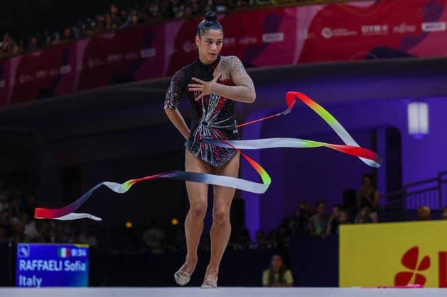 OTHER - Gymnastics - 42nd Rhythmic gymnastics, Rhythmische Sportgymnastik, RSG World Championships Photo by IPA ABACAPRESS.COM87447075 - Sofia Raffaeli (ITA) seen during the 2026 FIG Rhythmic Gymnastics World Championships in Frankfurt Frankfurt am Main Germany  Copyright: xIPAxSport ABACAx