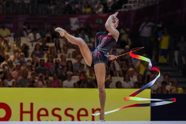 OTHER - Gymnastics - 42nd Rhythmic gymnastics, Rhythmische Sportgymnastik, RSG World Championships Photo by IPA ABACAPRESS.COM87447076 - Sofia Raffaeli (ITA) seen during the 2026 FIG Rhythmic Gymnastics World Championships in Frankfurt Frankfurt am Main Germany  Copyright: xIPAxSport ABACAx