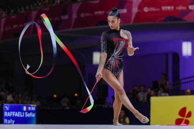 OTHER - Gymnastics - 42nd Rhythmic gymnastics, Rhythmische Sportgymnastik, RSG World Championships Photo by IPA ABACAPRESS.COM87447095 - Sofia Raffaeli (ITA) seen during the 2026 FIG Rhythmic Gymnastics World Championships in Frankfurt Frankfurt am Main Germany  Copyright: xIPAxSport ABACAx