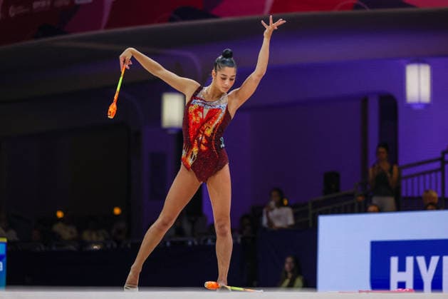 OTHER - Gymnastics - 42nd Rhythmic gymnastics, Rhythmische Sportgymnastik, RSG World Championships Photo by IPA ABACAPRESS.COM87447089 - Sofia Raffaeli (ITA) seen during the 2026 FIG Rhythmic Gymnastics World Championships in Frankfurt Frankfurt am Main Germany  Copyright: xIPAxSport ABACAx