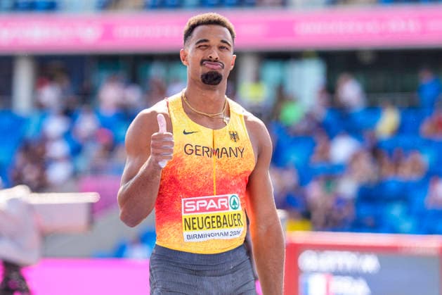 BIRMINGHAM, GREAT BRITAIN - AUGUST 13, 2026 : Leo NEUGEBAUER (GER Germany) competing in the pole vault in the decathlon during the European Athletics Championships at Alexander Stadium on August 13, 2026 in Birmingham, Great Britain. Great Britain Copyright: xLeahxKohringx