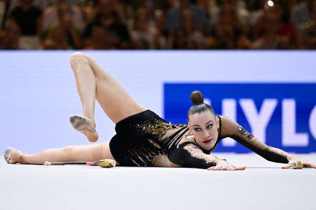 OTHER - Gymnastics - 42nd Rhythmic gymnastics, Rhythmische Sportgymnastik, RSG World Championships Photo by IPA ABACAPRESS.COM87447352 - Darja VARFOLOMEEV (GER) performing her Cubs routine during the 42nd Rhythmic Gymnastics World Championships in Frankfurt am Main, Germany, on August 13, 2026 Frankfurt am Main Germany  Copyright: xIPAxSport ABACAx