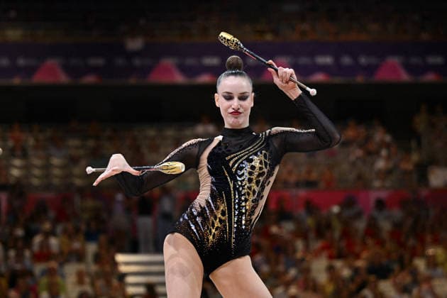 OTHER - Gymnastics - 42nd Rhythmic gymnastics, Rhythmische Sportgymnastik, RSG World Championships Photo by IPA ABACAPRESS.COM87447351 - Darja VARFOLOMEEV (GER) performing her Cubs routine at the 42nd Rhythmic Gymnastics World Championships in Frankfurt am Main, Germany, on August 13, 2026 Frankfurt am Main Germany  Copyright: xIPAxSport ABACAx