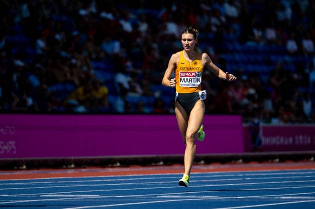 13.08.2026, GBR, Leichtathletik, Europameisterschaft 2026, Morgensession Tag 4, Birmingham Johanna Martin ( Deutschland ), 400 Meter Lauf Damen, Halbfinale Birmingham Alexander Stadium England Großbritannien *** August 13, 2026, GBR, Track and Field, 2026 European Championships, Morning Session, Day 4, Birmingham Johanna Martin, Germany, Women s 400-meter dash, Semifinals, Alexander Stadium, Birmingham, England, Great Britain Copyright: xNordphoto Memmlerx