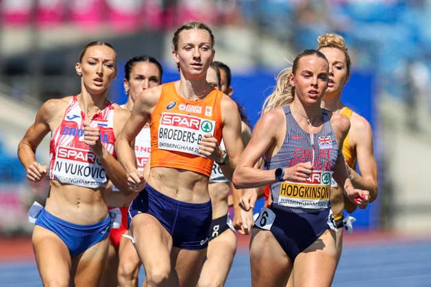 27th European Athletics Championships - Birmingham 2026: Day Four Netherlands Femke Broeders-Bol and Great Britain s Keely Hodgkinson lead the pack during Day Four of the 2026 European Athletics Championships at the Alexander Stadium in Perry Bar, Birmingham, England. Perry Bar Birmingham United Kingdom  Copyright: xMIxNewsx originalFilename:fletcher-european260813_npfyf.jpg