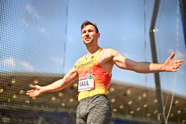 Niklas KAUL (Germany, USC Mainz, 100m DECATHLON Men) GBR, European Athletics Championships, Athletics, 13.08.2026, GBR, European Athletics Championships, Athletics, 13.08.2026, Birmingham *** Niklas KAUL, Germany, USC Mainz, Men s 100m Decathlon, GBR, European Athletics Championships, Track and Field, August 13, 2026, GBR, European Athletics Championships, Track and Field, August 13, 2026, Birmingham Copyright: xEibnerxPressefoto JanxPapenfussx EP_JPS