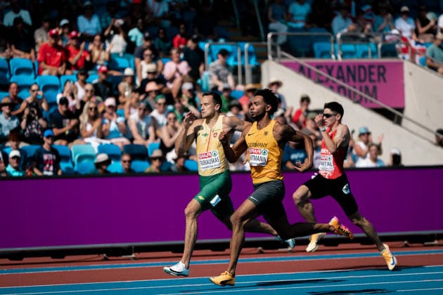 Joshua Hartmann (ASV Koeln, 200m Maenner), GBR, Leichtathletik, Athletics, European Athletics Championships 2026, Leichtathletik Europameisterschaft 2026, Birmingham 2026, 09.08.2026, GBR, Leichtathletik, Athletics, European Athletics Championships 2026, Leichtathletik Europameisterschaft 2026, Birmingham 2026, 09.08.2026 Birmingham *** Joshua Hartmann, ASV Cologne, Men s 200m, GBR, Track and Field, Athletics, 2026 European Athletics Championships, 2026 European Track and Field Championships, Birmingham 2026, August 9, 2026, GBR, Track and Field, Athletics, 2026 European Athletics Championships, 2026 European Track and Field Championships, Birmingham 2026, August 9, 2026, Birmingham Copyright: xStefanxMayerx EP_SMR