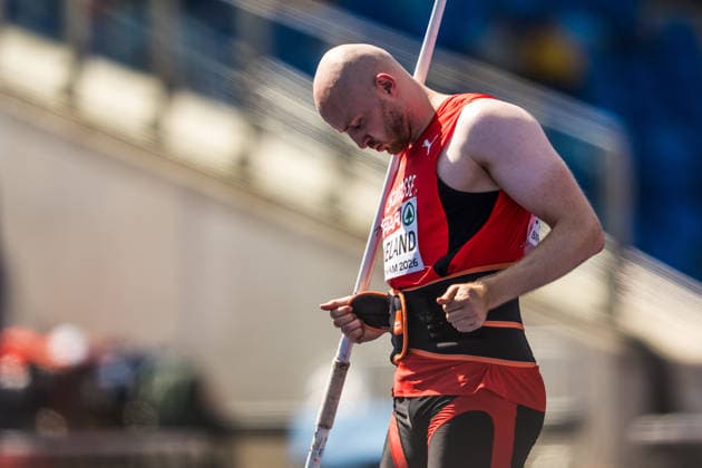 European Athletics Championships; Birmingham, 13.08.2026 BIRMINGHAM, UNITED KINGDOM - AUGUST 13: Simon Wieland (Switzerland) during the qualification of the mens javelin throw at the European Athletics Championships; Birmingham on August 13, 2026 in Birmingham, United Kingdom. *** European Athletics Championships, Birmingham, August 13, 2026 BIRMINGHAM, UNITED KINGDOM AUGUST 13 Simon Wieland of Switzerland during the men s javelin throw qualifying round at the European Athletics Championships in Birmingham on August 13, 2026, in Birmingham, United Kingdom Copyright: xBEAUTIFULxSPORTS UlfxSchillerx